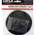 URSA Straps Large Soft Circles Mic Covers (5x, Black)