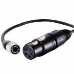 Cable Techniques BB-CSMX-12 - 12" Hirose 4/Male to XLR 4-Pin/Female for Battery Bud