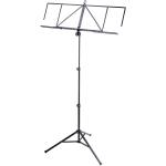 K&M Robby Plus Height-Adjustable Music Stand with Expandable Music Desk (Black)
