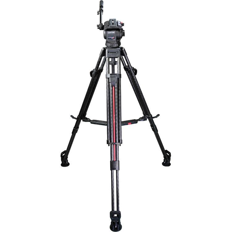 Cartoni Focus 8 Fluid Head & Two-Stage Tripod SDS System (Aluminum)