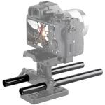 SmallRig 2pcs 15mm Black Aluminum Alloy Rod(M12-20cm) 8inch 1051