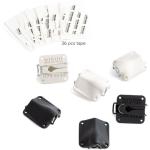 Bubblebee Industries Lav Concealer for DPA 4060 (Set of 6: 3 Black, 3 White)