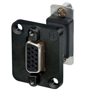 Neutrik 15-Pole D-Sub Female to Female Feedthrough Adapter with D-Shape Housing (Black)