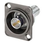 Neutrik Grounded UHD BNC Feedthrough Receptacle in D-Shape Housing