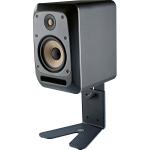 K&M Desktop Stand for Small Studio Monitor (Structured Black)