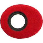 Bluestar Oval Small Viewfinder Eyecushion (Fleece, Red)