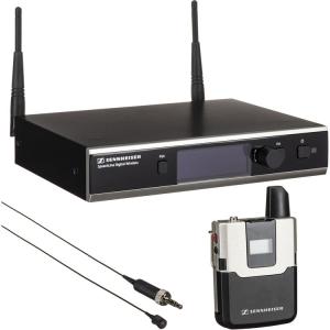 Sennheiser SpeechLine Digital Wireless SL Lavalier Set DW-4-US R Wireless Mic System with Rackmount Kit