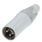 Neutrik NC3MXX-WT Male XLR Connector (White)