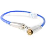 Kondor Blue Mini-XLR Male to Locking 3.5mm Stereo Cable for BMPCC 6K/4K & Canon C70 (Blue)