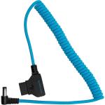 Kondor Blue Coiled D-Tap to DC 5.5 x 2.5mm Barrel Right-Angle Cable (Kondor Blue)