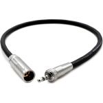 Kondor Blue Mini-XLR Male to Locking 3.5mm Stereo Cable for BMPCC 6K/4K & Canon C70 (Black)