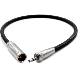 Kondor Blue Mini-XLR Male to Locking 3.5mm Stereo Cable for BMPCC 6K/4K & Canon C70 (Black)