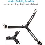 Proaim Heavy-Duty 150mm Tripod Legs with Mid and Ground Spreaders (Silver)
