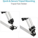 Proaim Heavy-Duty 150mm Tripod Legs with Mid and Ground Spreaders (Silver)