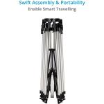 Proaim Heavy-Duty 150mm Tripod Legs with Mid and Ground Spreaders (Silver)