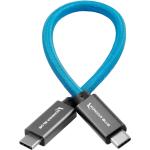 Kondor Blue USB-C 3.1 Gen 2 Cable (8.5", Kondor Blue)