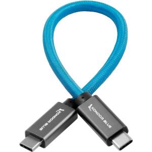 Kondor Blue USB-C 3.1 Gen 2 Cable (8.5", Kondor Blue)
