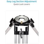 Proaim Heavy-Duty Mitchell Base Tripod Legs with Mid-Level & Ground Spreaders (Black)