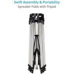 Proaim Heavy-Duty Mitchell Base Tripod Legs with Mid-Level & Ground Spreaders (Black)
