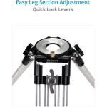 Proaim Heavy-Duty Mitchell Base Tripod Legs with Mid-Level & Ground Spreaders (Silver)