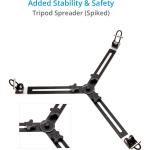 Proaim Heavy-Duty Mitchell Base Tripod Legs with Mid-Level & Ground Spreaders (Silver)