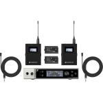 Sennheiser EW-DX MKE 2 SET Dual-Channel Digital Wireless System with Two Omni Lavalier Mics (Q1-9: 470 to 550 MHz)