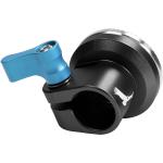 Kondor Blue 15mm Rosette Single-Rod Clamp (Raven Black)