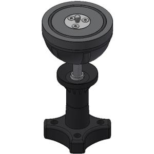 Cartoni 75mm Half Ball Adapter with 1/4"-20 & 3/8"-16 Mounts