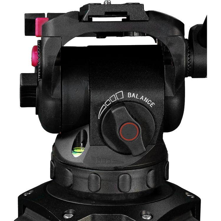 Cartoni Focus 8 Fluid Head & Two-Stage Tripod SDS System (Carbon Fiber)