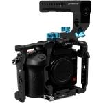 Kondor Blue Camera Cage with Top Handle for Panasonic Lumix GH6/GH7 (Raven Black)