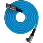 Kondor Blue USB-A to USB-C 3.0 Right Angle Cable (10', Blue)
