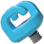 Kondor Blue Mondo Ties Cable Management Clips (Blue, 10-Pack)