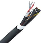 Canare 4-Channel Twisted Pair Audio Snake Cable with Spiral Shield (656', Black)