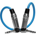 Kondor Blue 3.5mm to 3.5mm Right-Angle Timecode Audio Cable (10")