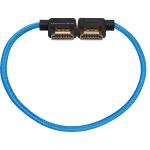 Kondor Blue Right-Angle to Left-Angle High-Speed HDMI Cable (Kondor Blue, 12")
