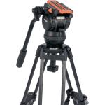 Miller Versa CXV6 Head, 75 Sprinter II 2-Stage Carbon Fiber Tripod, Ground Spreader & Soft Case Kit
