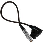 Kondor Blue D-Tap to 2-Pin LEMO Braided Cable for RED KOMODO (10")