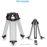 Proaim Heavy-Duty 100mm Tripod Legs with Ground Spreader