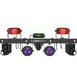 CHAUVET DJ GigBAR Move ILS 5-in-1 Lighting System with Moving Heads, Pars, Derbys, Strobe, and Laser Effects