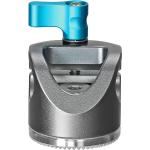 Kondor Blue Rosette to Straight-Angle Rod Clamp (Space Gray)