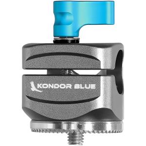 Kondor Blue Rosette to Straight-Angle Rod Clamp (Space Gray)