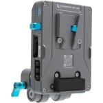 Kondor Blue Pro Battery Plate with Swiveling Rod Block (V-Mount, Space Gray)