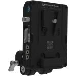 Kondor Blue Pro Battery Plate with Swiveling Rod Block (V-Mount, Raven Black)