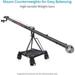 Proaim 40' Jumbo Film Production Kit with Jib Crane, Heavy-Duty Stand, Dolly & 3-Axis Pan/Tilt Head