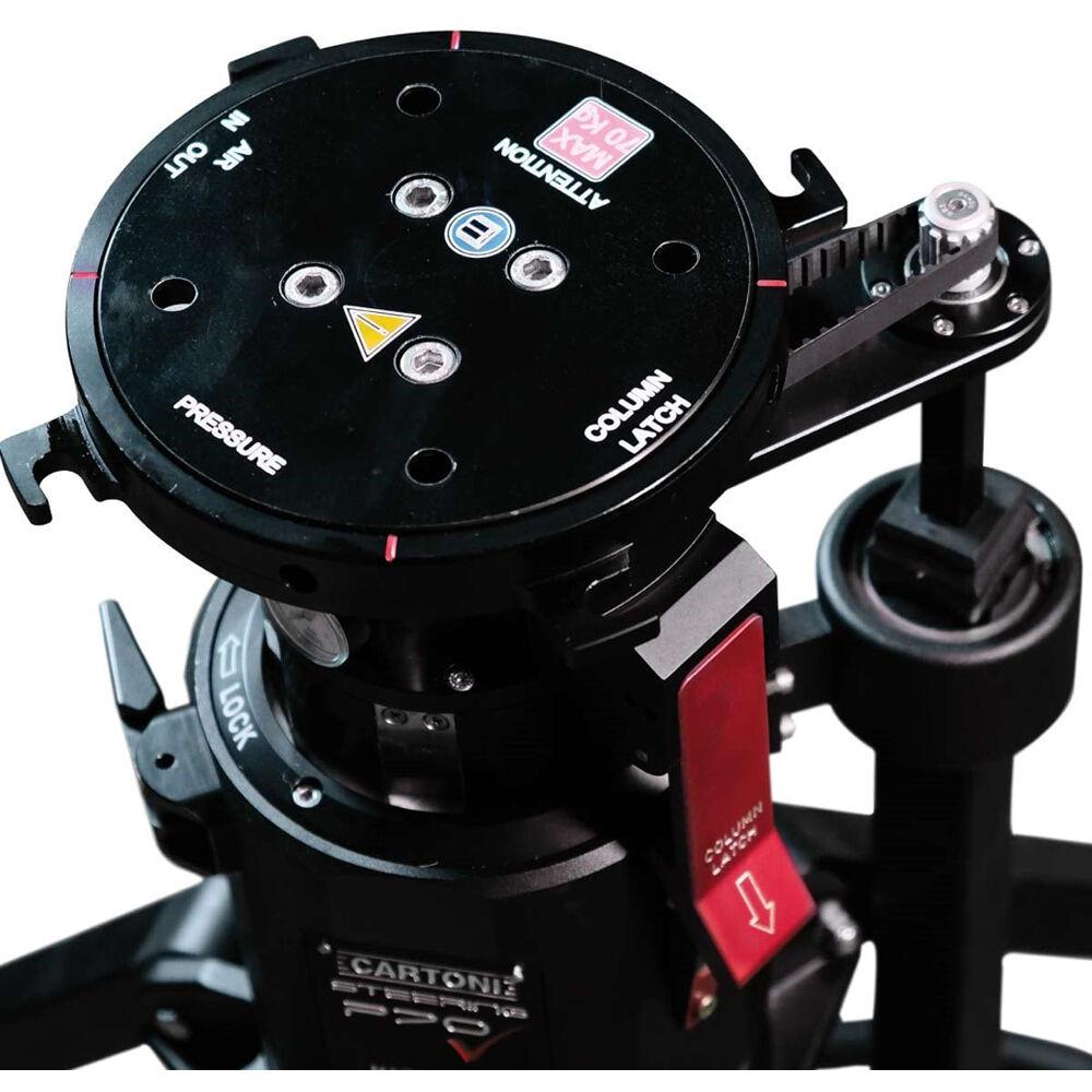 Cartoni P70 HP Steering Pedestal with Adapter & Air Pump