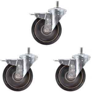 Manfrotto 374-10 Braked Wheel Set (160mm Diameter) - M10 Thread