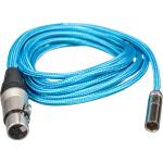 Kondor Blue Mini-XLR Male to XLR Female Audio Cable for Canon C70 & BMPCC 6K/4K (Blue, 3')