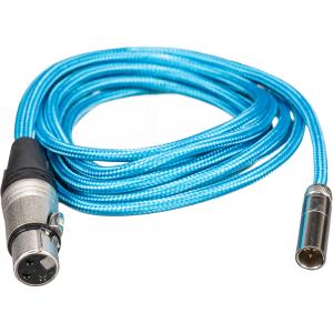 Kondor Blue Mini-XLR Male to XLR Female Audio Cable for Canon C70 & BMPCC 6K/4K (Blue, 3')