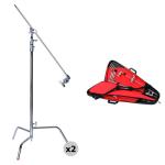 Matthews Turtle Base C-Stand Kit with KitBag (2-Pack)