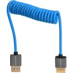 Kondor Blue Coiled High-Speed HDMI 2.0 Braided Cable (12 to 24", Kondor Blue)